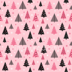 seamless Seamless 3D PBR Christmas Pink Fabric Texture Featuring Stylized Tree Motifs texture 8k free download PBR
