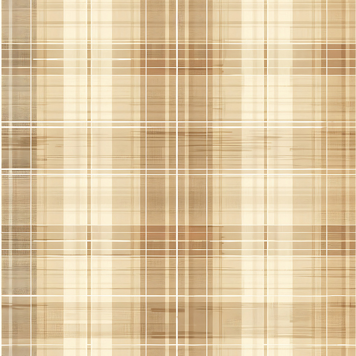 Soft Beige and Brown Plaid Fabric Pattern seamless PBR texture preview