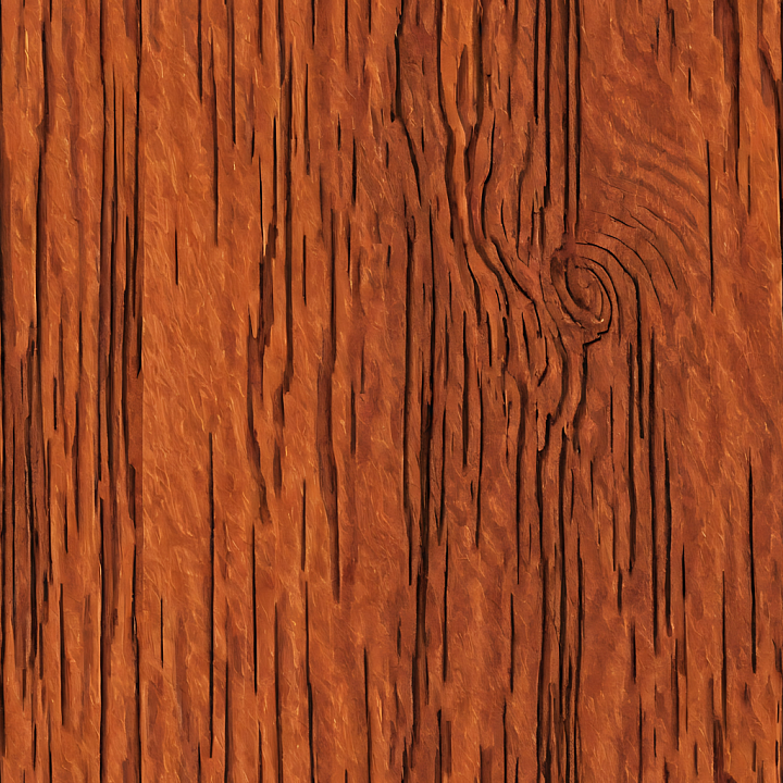 Rustic Distressed Wood Planks with Deep Grain and Knots seamless PBR texture preview