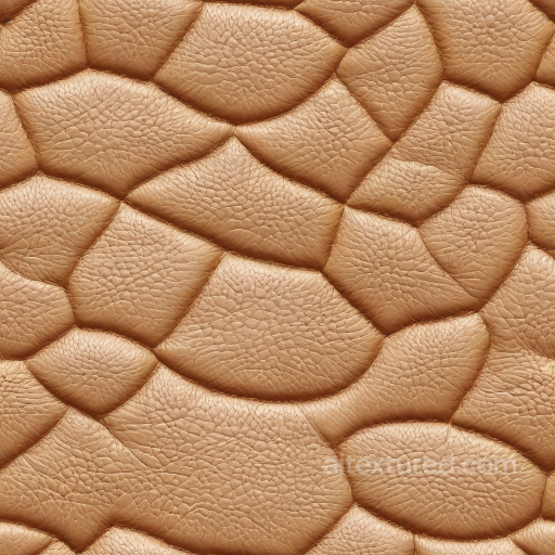 Large Pebbled Grain Brown Leather Seamless Texture with Natural Wrinkles seamless Leather PBR texture