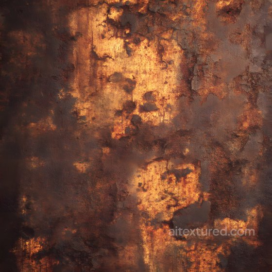 Rusted Metal Texture Featuring Cracked and Pitted Surfaces in Warm Brown and Orange Tones Rust texture preview