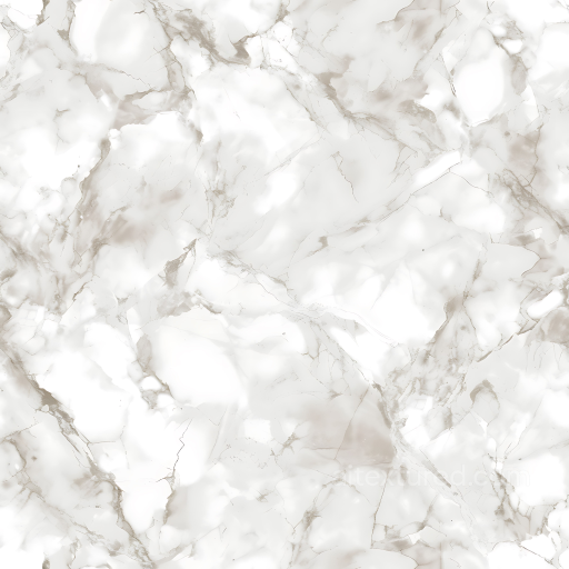 Clear White Natural Marble PBR Texture with Soft Beige Veins seamless Marble PBR texture