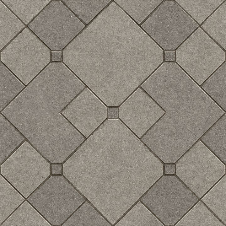 Stone - Park Pathway Made Large Trapezoidal Gray Stone Tiles seamless PBR texture preview