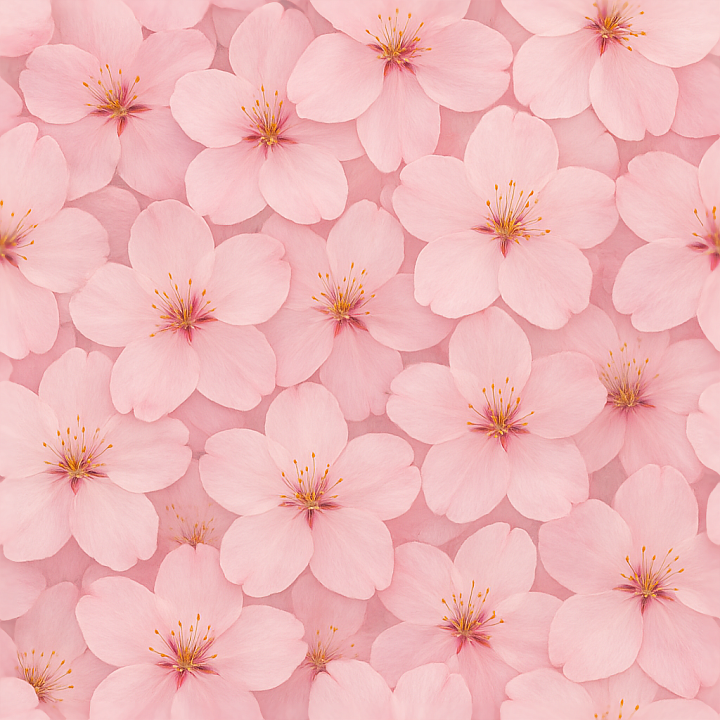 Of Delicate Cherry Blossoms Capturing Flower Translucency And Surface D… seamless PBR texture preview