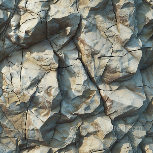 Weathered Rocky Cliff Wall Texture with Cracks and Erosion seamless Stone PBR texture