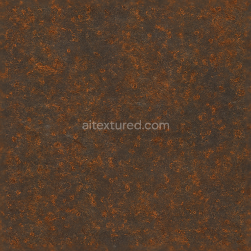 Seamless shiny metal 3d texture pbr 8k rusted iron surface with metal rust spots and metal corrosion
