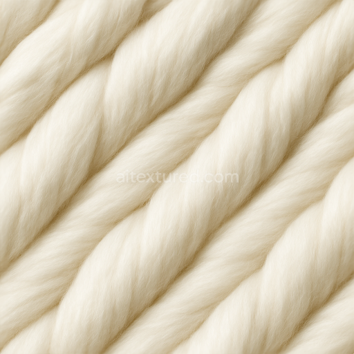 Preview — Seamless 3d texture pbr 8k white wool spun yarn wool roving soft sheen
