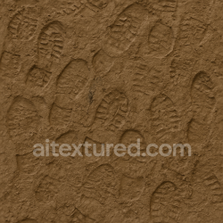 seamless Seamless 3d texture pbr 8k muddy footprints on wet soil surface texture 8k free download PBR