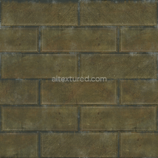 Bricks Seamless Pbr Tileable Texture Surface Matte Weathered Coarse Dark