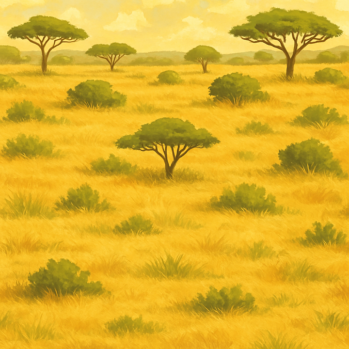 Bright Savanna seamless PBR texture preview