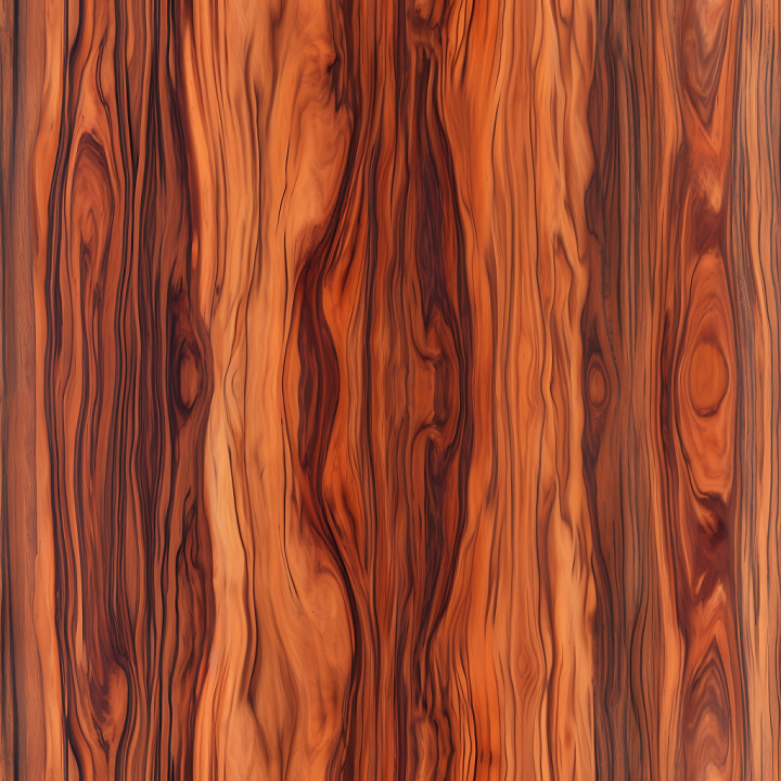 Wood of Exotic Rosewood Planks with Distinctive Grain and Warm Hues seamless PBR texture preview