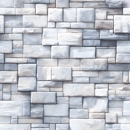 Cracked White Stone Wall PBR Texture with Realistic Brick Pattern seamless Brick PBR texture