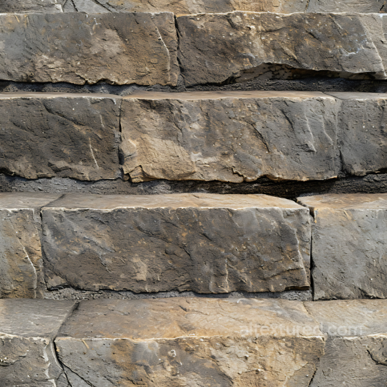Weathered Stone Wall PBR Texture with Rough Layered Blocks Stone texture preview