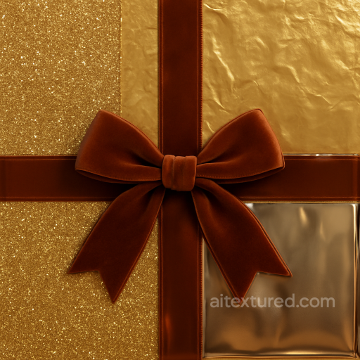 Seamless 8K PBR 3D Texture of Gold Foil Decorative Surface for Holidays seamless Merry christmas PBR texture