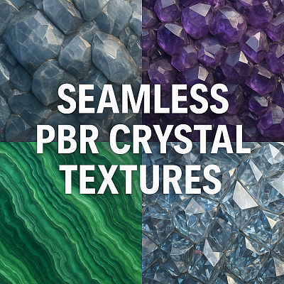Seamless PBR Crystal Textures for 3D: Complete Guide to the aiTextured Crystals Collection