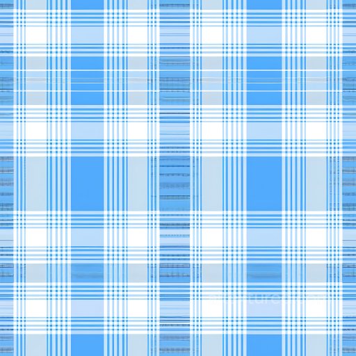 Seamless 3D PBR Texture of Blue and White Plaid Fabric Pattern texture preview