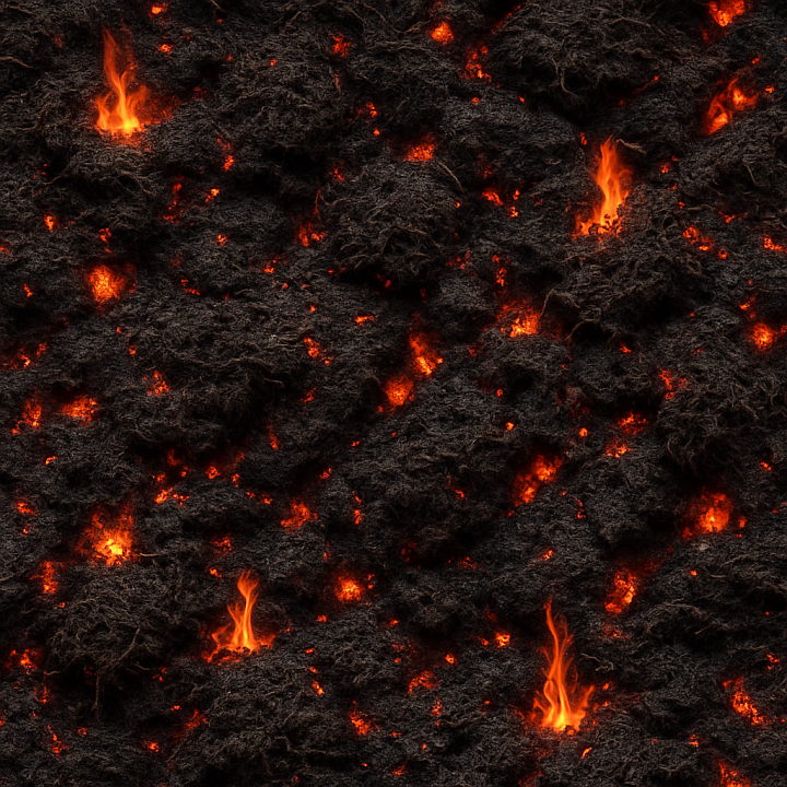 Burning Turf seamless PBR texture preview