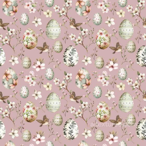 All Easter Digital paper Texture of Easter Eggs and Floral Pattern on Soft Pink Background All Easter Digital paper texture preview