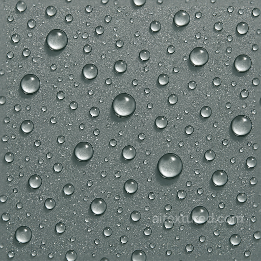 Sparkling Drops On Wet Metal Surface seamless Drops PBR texture