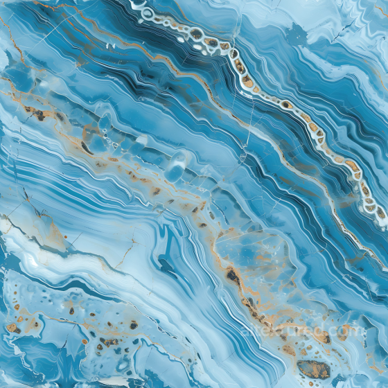 Azul Macaubas Blue Polished Marble PBR Texture with Gilded Veins Marble texture preview