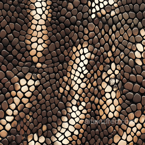 Reptilian Skin PBR Texture Featuring Natural Scale Pattern and Subtle Sheen seamless Skin PBR texture