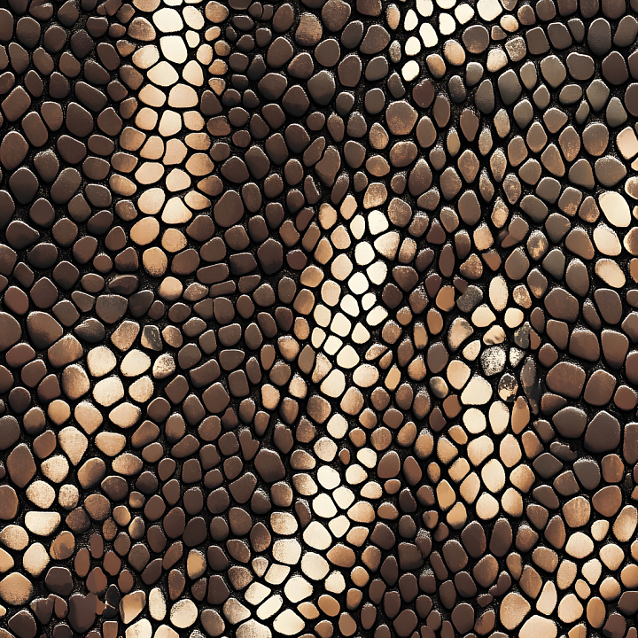 Reptilian Skin Featuring Natural Scale Pattern and Subtle Sheen seamless PBR texture preview