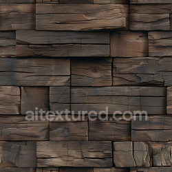 seamless Seamless 3D PBR Texture of Rustic Weathered Wooden Blocks with Cracks and Grain texture 8k free download PBR