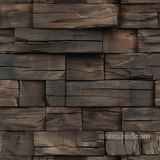 Wood Texture of Rustic Weathered Wooden Blocks with Cracks and Grain Wood texture preview