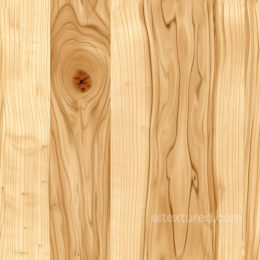 Light Pine Wood Plank PBR Texture with Natural Grain and Knots seamless Wood PBR texture