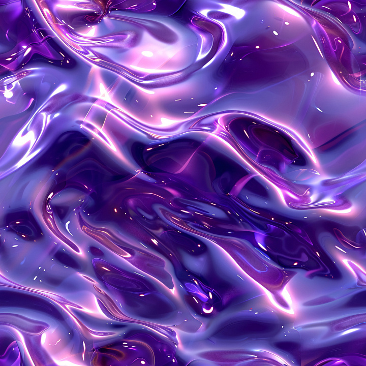 Featuring Glossy Purple and Pink Fluid Waves seamless PBR texture preview