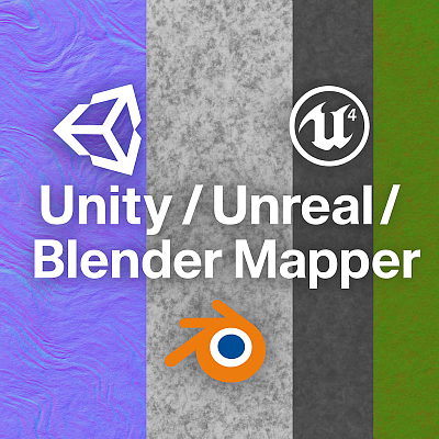 Unity / Unreal / Blender Mapper – Automatic PBR Texture Conversion Tool