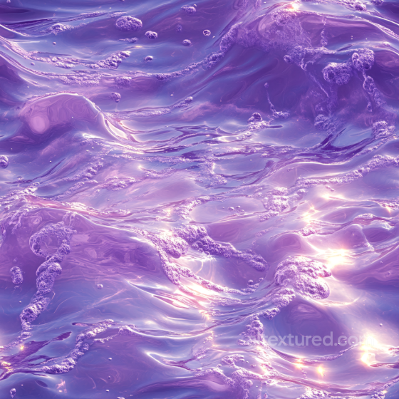Stylized Purple Water PBR Texture with Foam and Highlights Water texture preview
