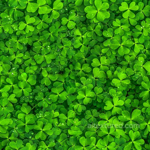 Seamless Clovers PBR Texture for Creative Projects seamless Ground surface PBR texture