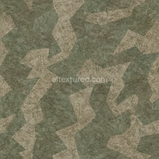 Seamless 3D Texture PBR 8K Granite Stone Splinter Camouflage Material