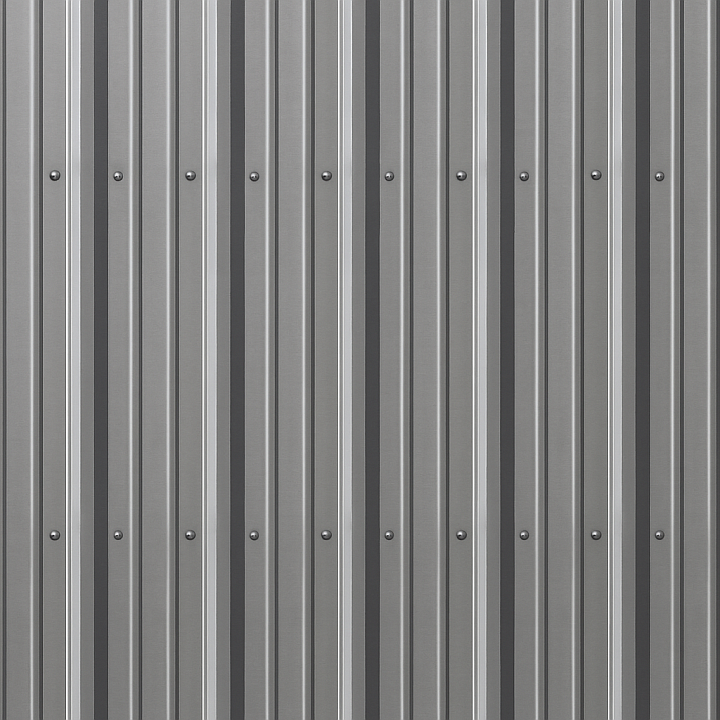 Metal Roofing seamless PBR texture preview