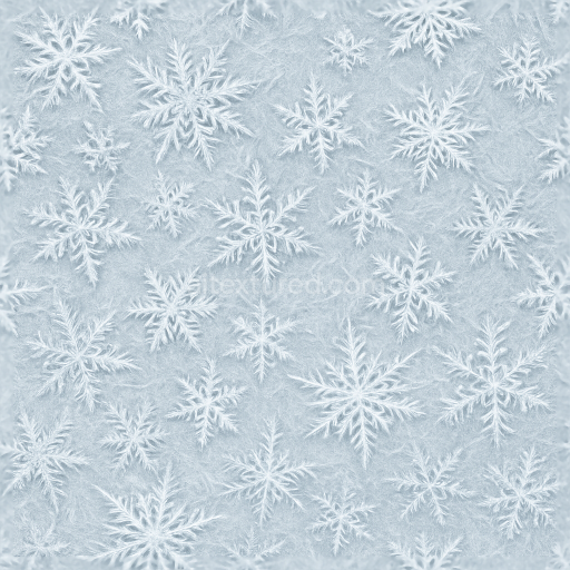 Seamless 3d texture pbr 8k showing snowflakes on icy frost with rime ice and hoarfrost