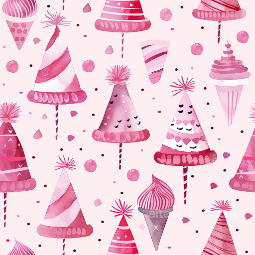All Christmas Digital paper Texture of Pink and Red Christmas Party Hats Digital Paper seamless All Christmas Digital paper PBR texture