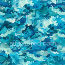 seamless Seamless 3D Arctic Blue Camouflage PBR Texture with Organic Abstract Blotches texture 8k free download PBR