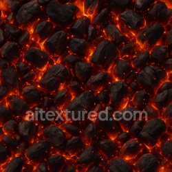 seamless Seamless 3D texture of glowing ember PBR 8K surface texture 8k free download PBR
