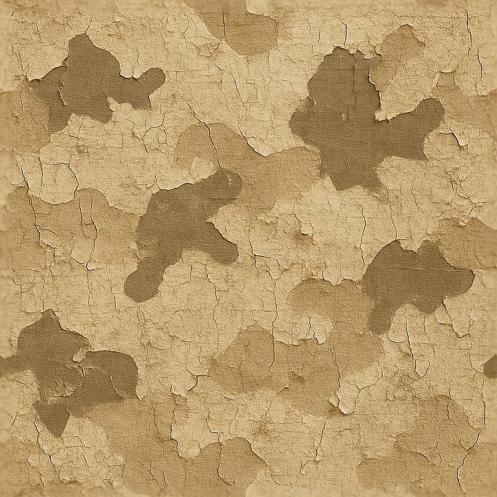 Desert Camo Fabric With Cracked Paint Chipped Details seamless PBR texture preview