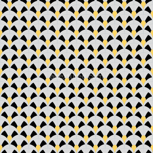 Archviz Art Deco Ceramic Substance Designer Tiles — Seamless PBR Texture