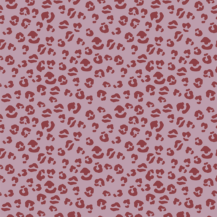 Rose and Brown Leopard Print Fabric seamless PBR texture preview