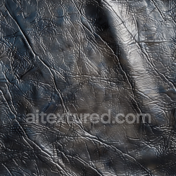 seamless Seamless 3D Cracked Black Leather PBR Texture with Rugged Wrinkle Details texture 8k free download PBR