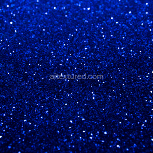 Seamless 3D PBR Texture of Sparkling Blue Glitter with Fine Grain