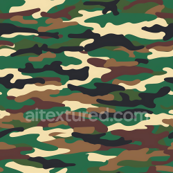 seamless Seamless 3D Woodland Camouflage PBR Texture with Classic Green and Brown Pattern texture 8k free download PBR