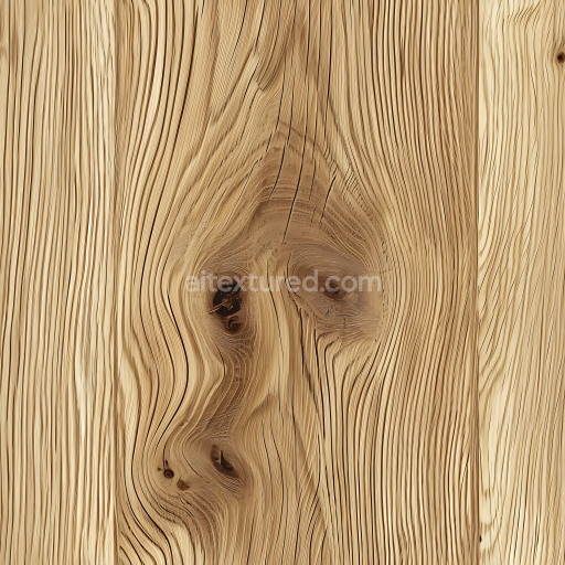 Seamless 3D PBR Light Pine Wood Texture with Distinctive Knots and Grain