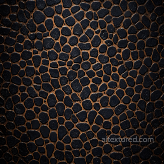 skin PBR texture featuring rugged reptile-like black scales with detailed creases Skin texture preview