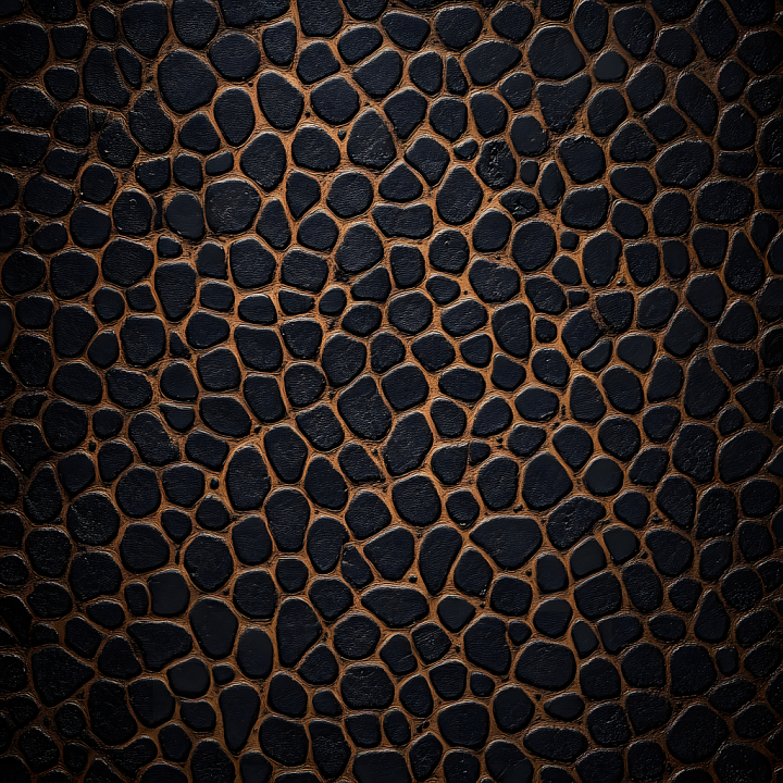 Skin Featuring Rugged Reptile-Like Black Scales With Detailed Creases seamless PBR texture preview
