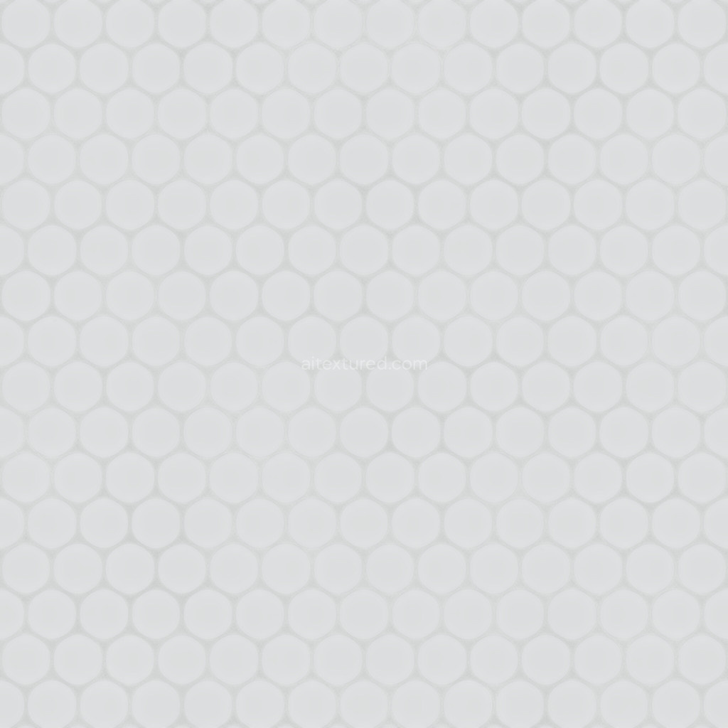 Seamless hexagon tiles PBR texture with base color and maps