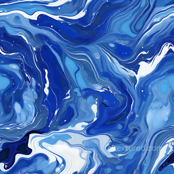 Blue and Silver Marble PBR Texture with Fluid Veining Marble texture preview
